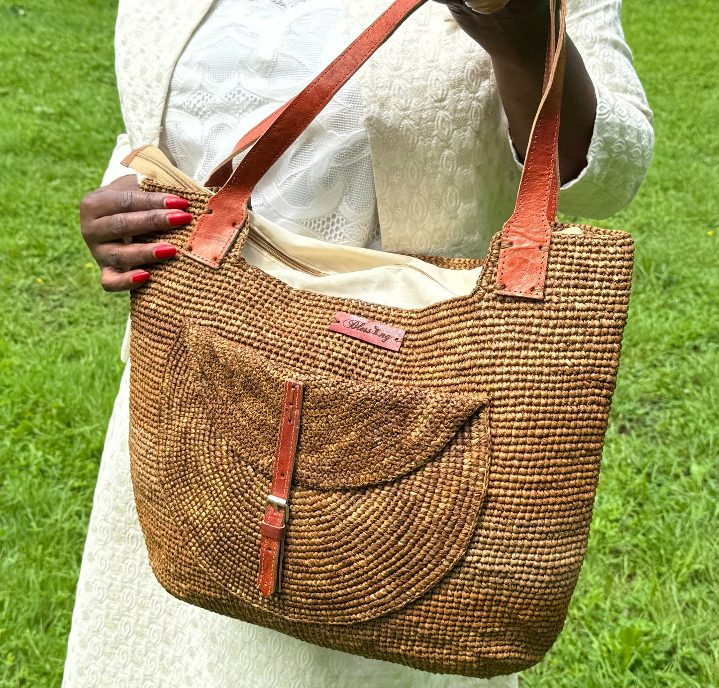 SAC EN RAPHIA BERTHE
