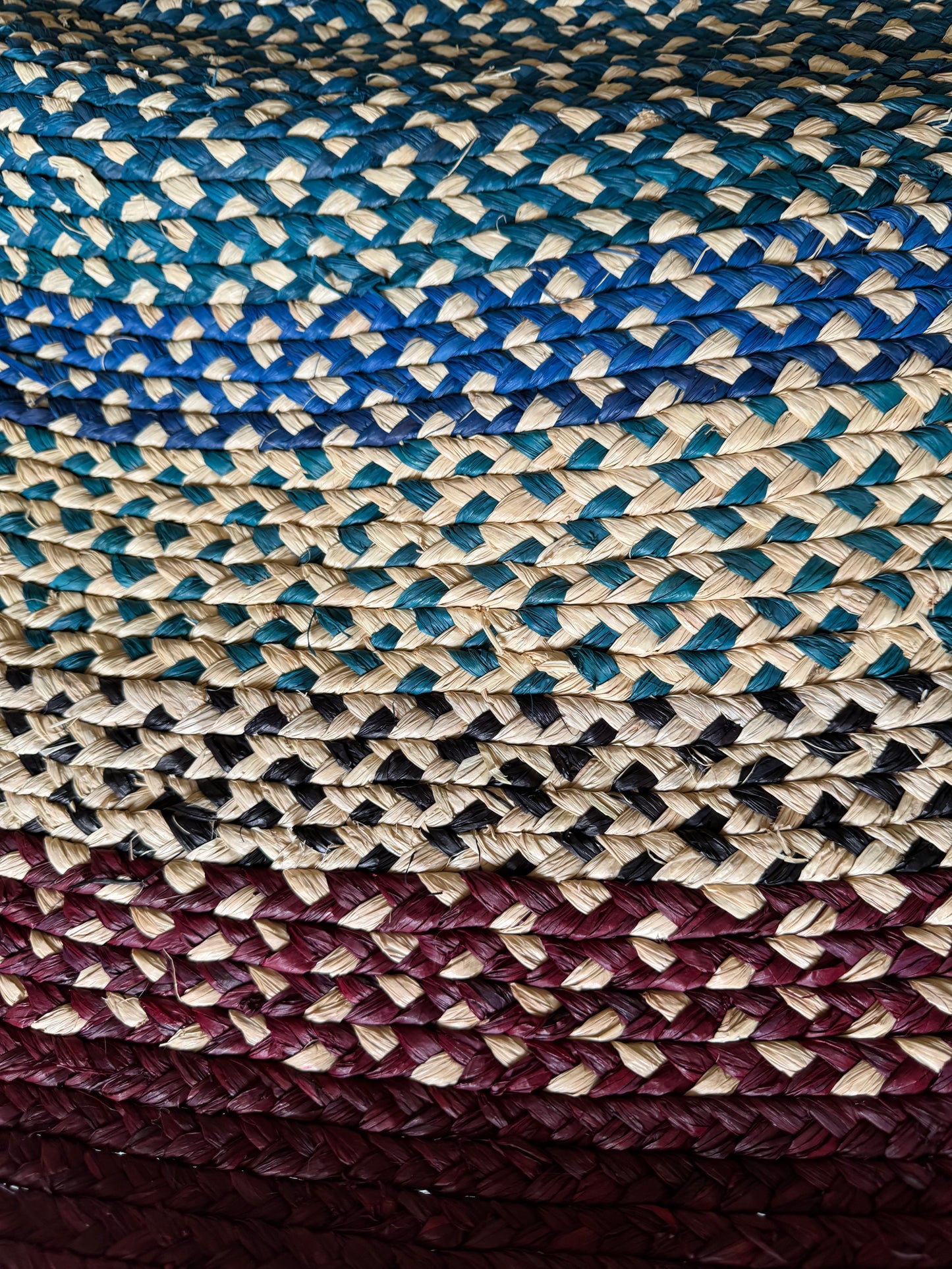 TAPIS EN RAPHIA CERISE PIECE UNIQUE